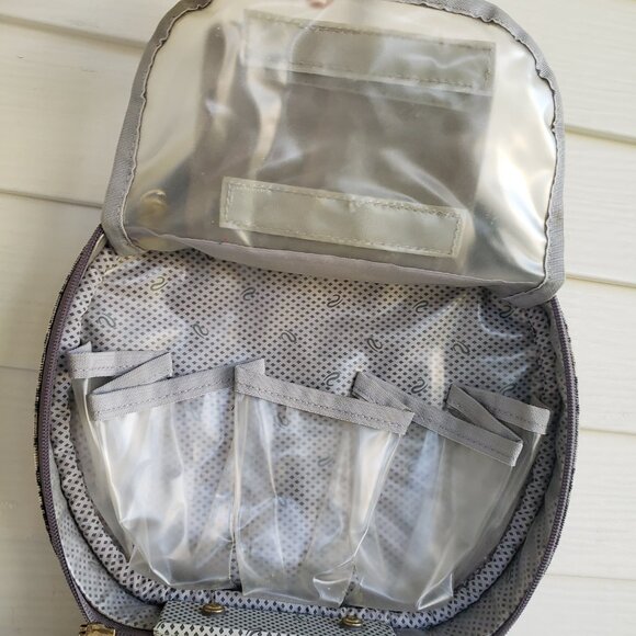 Vintage 90s / Y2K Ricardo Beverly Hills tapestry rounded luggage bag - Picture 11 of 14